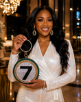 Load image into Gallery viewer, Lumière No. 7 Crystal Sphere Clutch – Emerald Champagne Edition