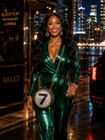 Load image into Gallery viewer, Lumière No. 7 Crystal Sphere Clutch – Emerald Champagne Edition