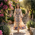 Load image into Gallery viewer, feminine balloon sleeve dress with pockets and flowy skirt