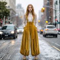 Load image into Gallery viewer, resort wear jumpsuit women flowy high waist statement outfit