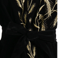 Load image into Gallery viewer, Luvira Puff Sleeves Embroidered Velvet Tied Waist V-Neck Mini Dress