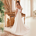 Load image into Gallery viewer, Lyrielle Draped Off the Shoulder Bridal Gown with Overskirt