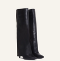 Load image into Gallery viewer, Millilagra Minimalist Faux Leather High Boots