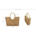 Load image into Gallery viewer, Woven Straw Summer Beach Tote Bag