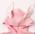 Load image into Gallery viewer, Morgan Bunny Ears Knit Blanket Sleeper features cute bunny ears and a hood, adding a touch of charm and playfulness to your child's sleep routine. Made from soft acrylic fibers, this sleeping bag is gentle on your child's skin and provides warmth and comfort throughout the night.