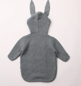 Load image into Gallery viewer, Morgan Bunny Ears Knit Blanket Sleeper features cute bunny ears and a hood, adding a touch of charm and playfulness to your child's sleep routine. Made from soft acrylic fibers, this sleeping bag is gentle on your child's skin and provides warmth and comfort throughout the night.