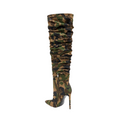 Load image into Gallery viewer, Nelly Camouflage Stiletto Knee High Boots