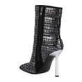 Load image into Gallery viewer, Noxara Extravagance Mirror Embellished Stiletto Boots
