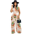 Load image into Gallery viewer, Maeve Women's Fashion Pattern Printed Sleeveless Leotard Wide Leg Pants Suit