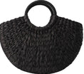 Load image into Gallery viewer, Ola Women's Handbag Rattan Wicker Straw Woven Half-round Bag Large Capacity Casual Travel Fashion Tote