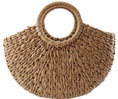 Load image into Gallery viewer, Ola Women's Handbag Rattan Wicker Straw Woven Half-round Bag Large Capacity Casual Travel Fashion Tote