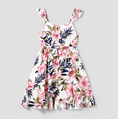 Load image into Gallery viewer, Alessia Pink Hibiscus Tropical Toddler's Dress
