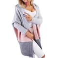 Load image into Gallery viewer, Ravynna Color Block Hooded Cardigan Knit Sweater