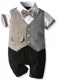 Load image into Gallery viewer, Remington Houndstooth Baby Boy Suit