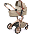 Load image into Gallery viewer, F22 Grid Baby Stroller: 360-Degree Rotating Seat and Reclining Baby Stroller