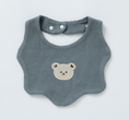 Load image into Gallery viewer, Renee Newborn Bear Bib – a must-have accessory for your little one's mealtime adventures! Made with double-layered pure cotton, this bib offers extra thickness and durability, ensuring a mess-free feeding experience. The adorable baby bear print
