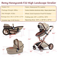 Load image into Gallery viewer, F22 Grid Baby Stroller: 360-Degree Rotating Seat and Reclining Baby Stroller