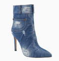 Load image into Gallery viewer, Terri Distress Denim Ankle Boot