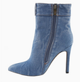 Load image into Gallery viewer, Terri Distress Denim Ankle Boot