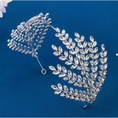 Load image into Gallery viewer, Valoria Crystal Wedding Headband, Bridal Bridesmaid Silver Headwear
