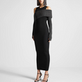 Load image into Gallery viewer, Vareela Off-Shoulder Slimming Knitted Maxi Dress