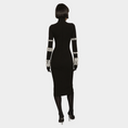 Load image into Gallery viewer, Velka Studded Long Sleeve Mock Neck Knit Dress