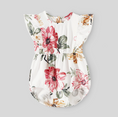 Load image into Gallery viewer, Calypso White Pink Floral Baby Girl Romper