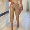 Load image into Gallery viewer, Ianthe Women's Solid Color Faux Leather Drawstring Pants