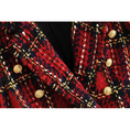 Load image into Gallery viewer, Nyxia Women's Tartan Double Breasted Wool Blazer