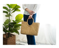 Load image into Gallery viewer, Woven Straw Summer Beach Tote Bag