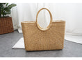 Load image into Gallery viewer, Woven Straw Summer Beach Tote Bag