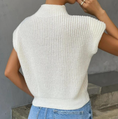 Load image into Gallery viewer, Yvette Mock Neck Short Sleeve Cable Sweater