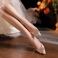 Load image into Gallery viewer, Vicki Victorian Bridal Pointed Stiletto Heel