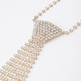 Load image into Gallery viewer, Lumière Dynasty Crystal Necktie – Luxury Rhinestone Statement Necklace