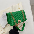 Load image into Gallery viewer, Chantel Embossed Striped Locket Buckle Rhombus Chain Shoulder Bag