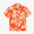 Load image into Gallery viewer, Family Matching Orange Beach Shirt & Floral Strap Dress Sets
