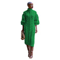 Load image into Gallery viewer, Ariaxa Cable Turtleneck Knitted Pom Pom Maxi Dress