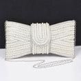Load image into Gallery viewer, Rhinestone and Pearl Party Clutch