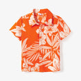 Load image into Gallery viewer, Family Matching Orange Beach Shirt & Floral Strap Dress Sets