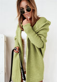 Load image into Gallery viewer, Melismae Oversized Solid Color Batwing Sleeve Open Style Hooded Sweater Knitted Cardigan