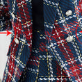 Load image into Gallery viewer, Zylka Women's Tartan Double-Breasted Blazer