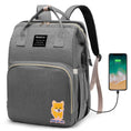Load image into Gallery viewer, Multifunctional Diaper Bag Backpack Waterproof Mommy Bag for Baby with Insulated Pockets Diaper Pad Toys Burp Cloth USB Port