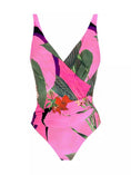 Load image into Gallery viewer, Violet Women's One-piece Slimming Vacation Beach Hot Springs Bikini Set and or Sarong
