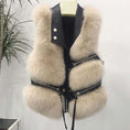 Load image into Gallery viewer, Lyxira Women's Fashion Faux Fur Vest Coat