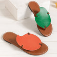 Load image into Gallery viewer, Frankie Casual Color-matching Clip-toe Sandals Summer Outdoor Flat Slippers For Women Flip Flops Shoes
