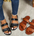 Load image into Gallery viewer, Marina Round Toe Covering Leisure Flat Slippers
