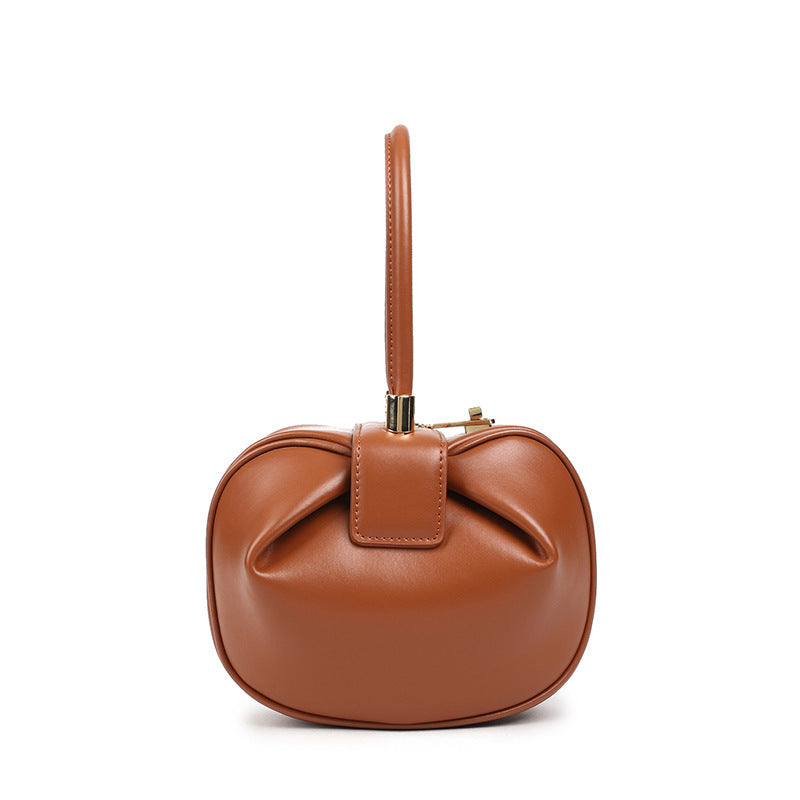 Claire Leather Dumplings Handbag