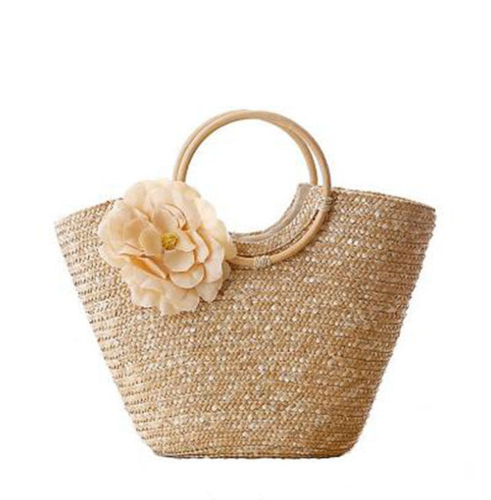 Asha Straw Beach Bag Handbag