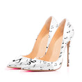 Load image into Gallery viewer, Symphora Patent Leather Music Notes Stilettos
