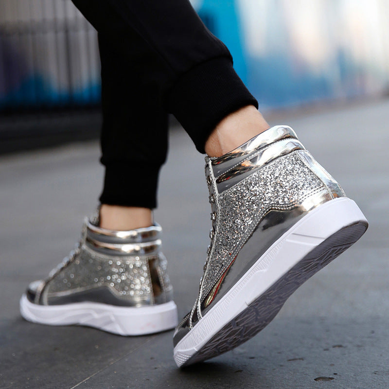 Jett High-Top Patent Leather Sneakers